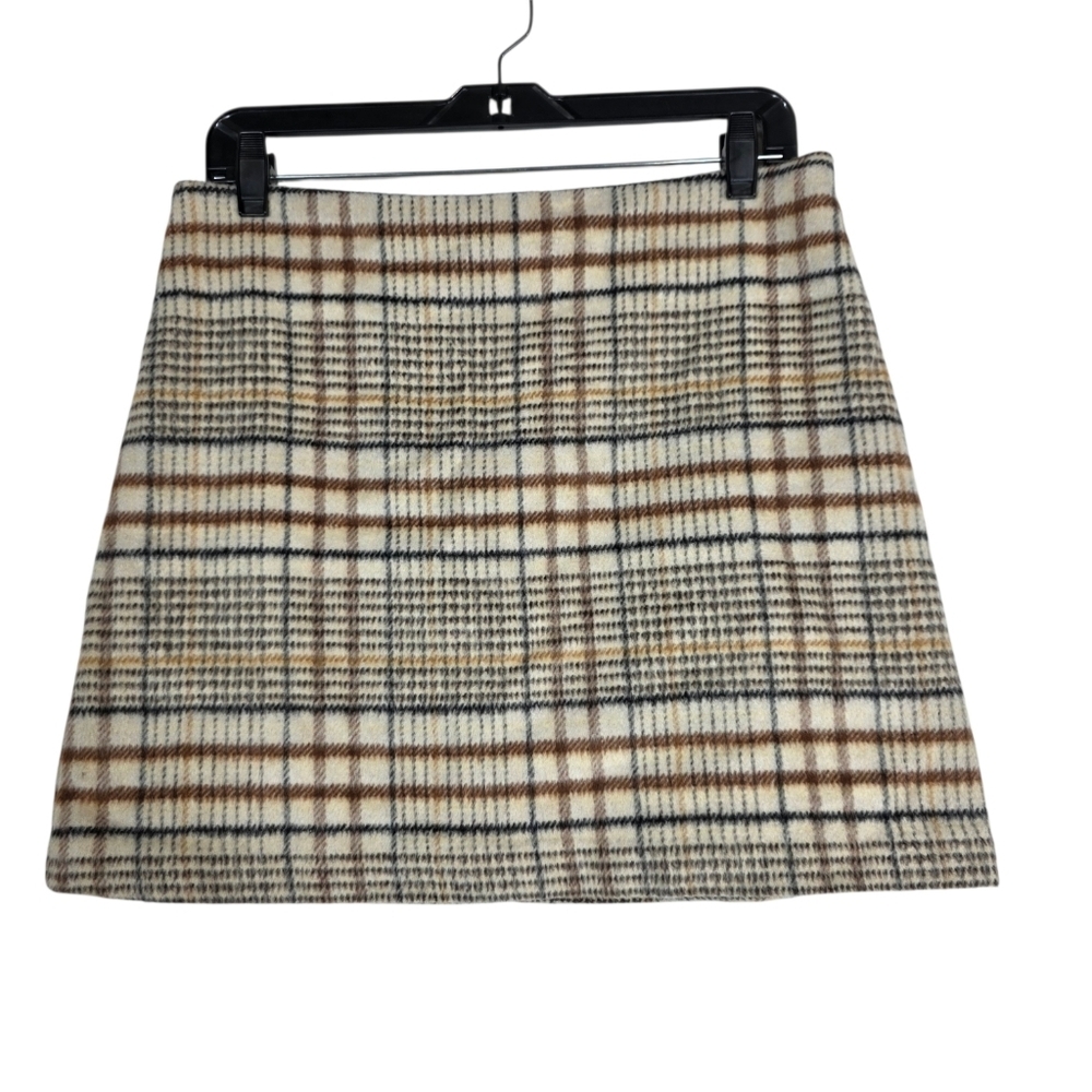 Joie Plaid wool blend Mini skirt
